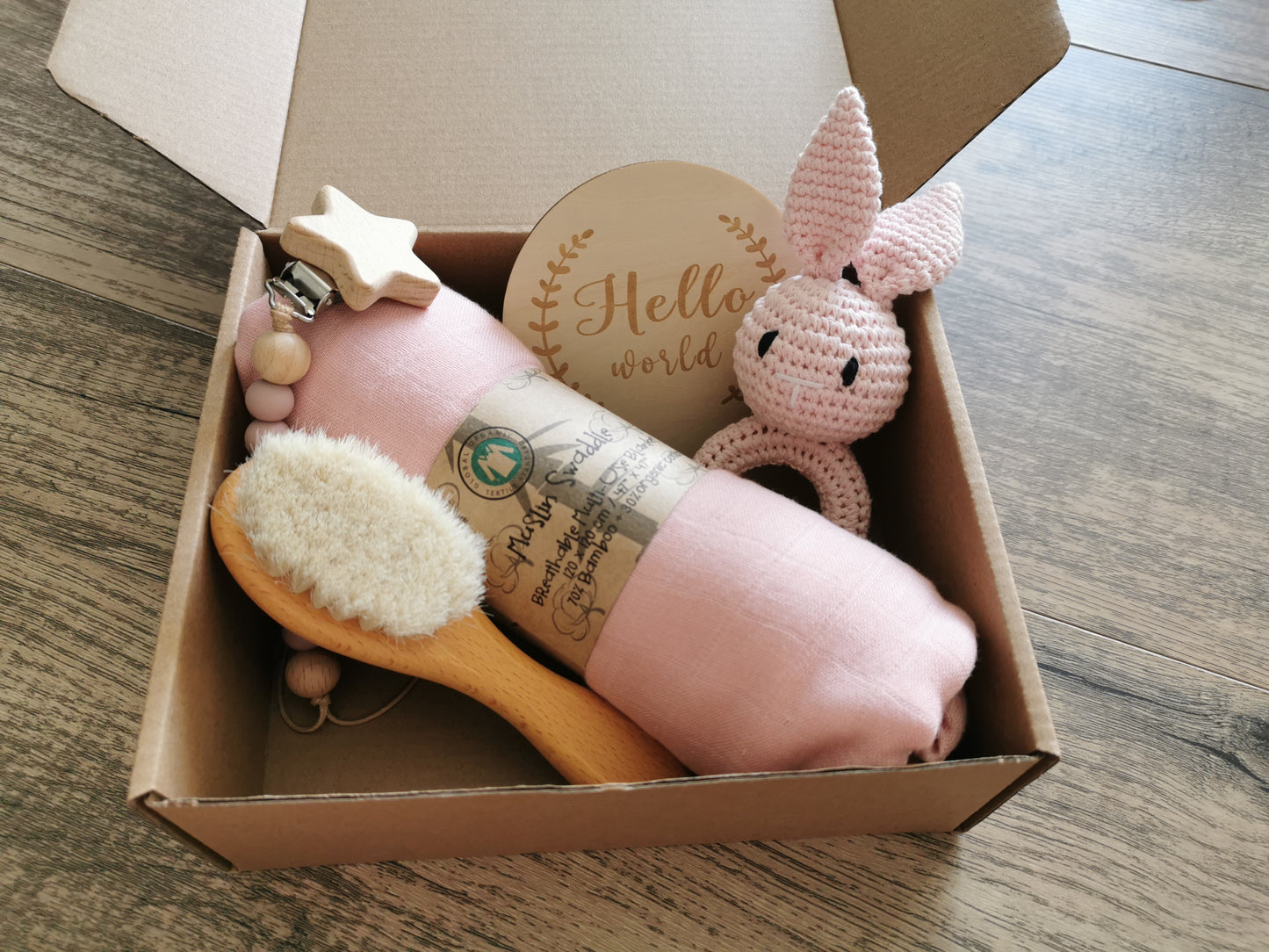 Baby Rattle Gift Set Hamper Bunny