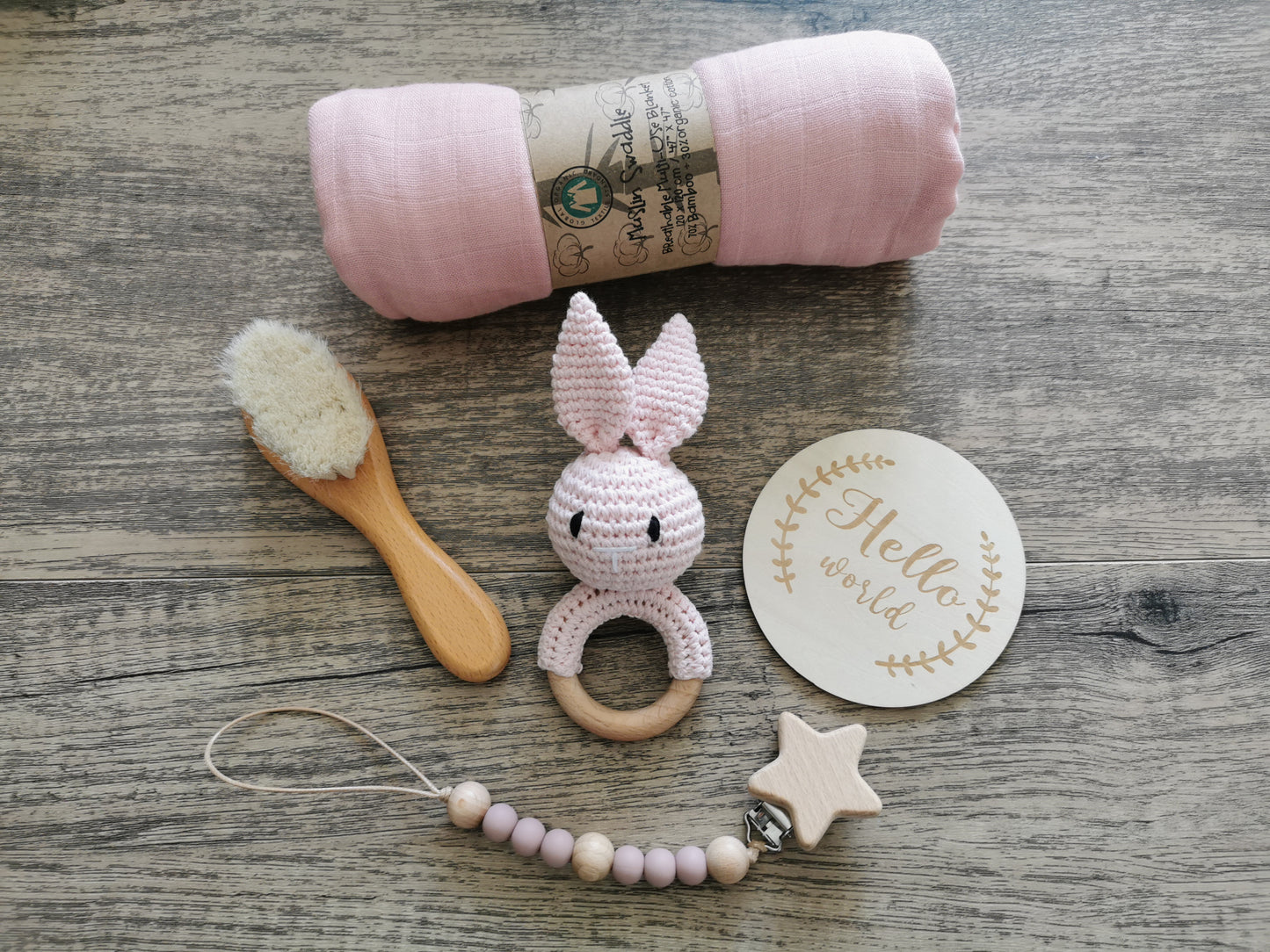 Baby Rattle Gift Set Hamper Bunny