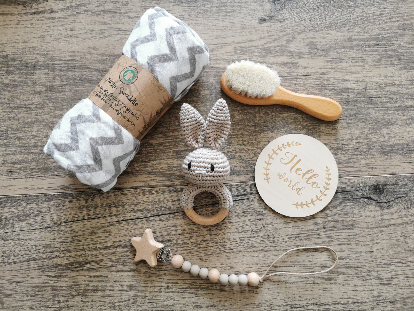 Baby Rattle Gift Set Hamper Bunny