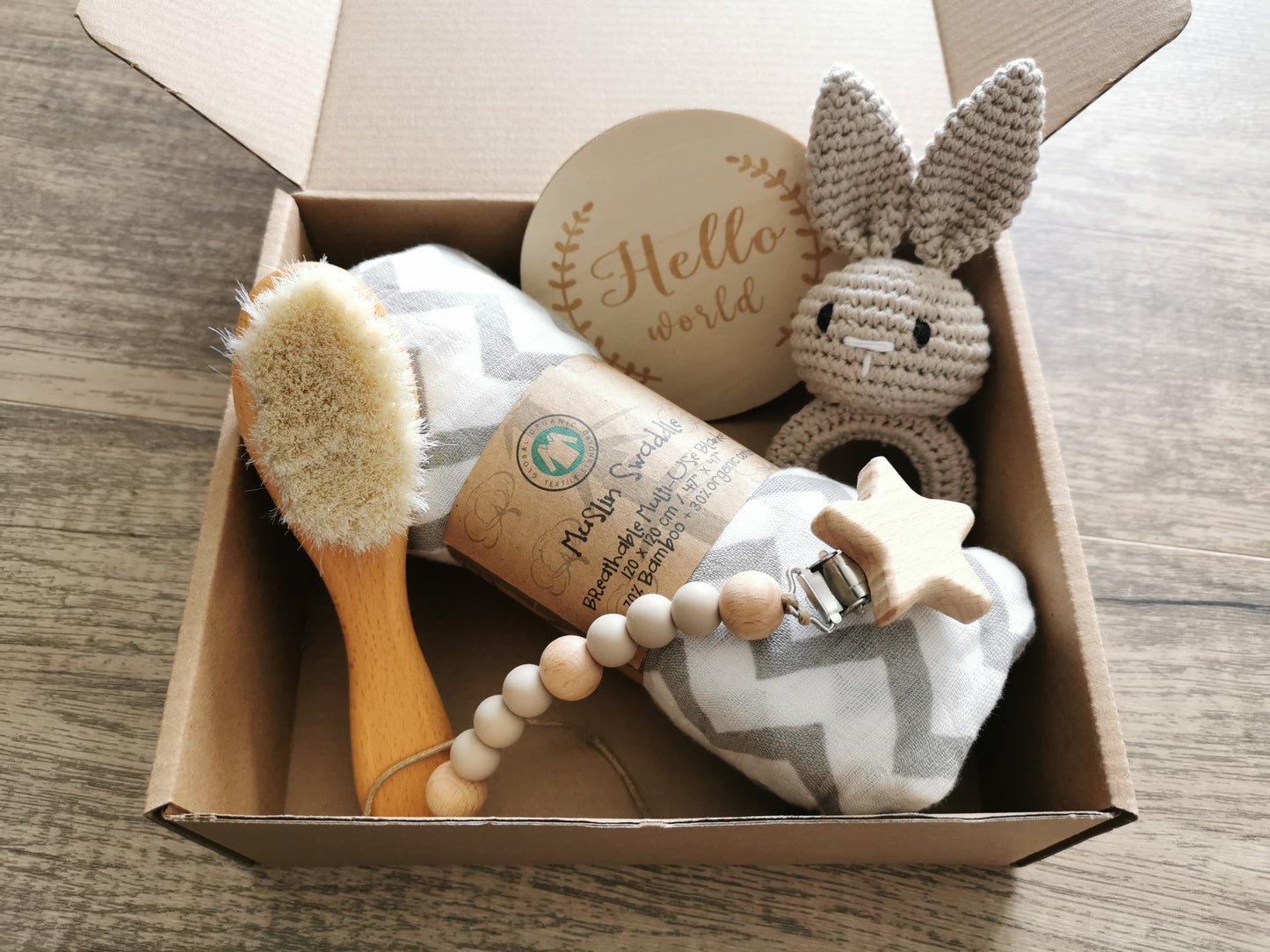 Baby Rattle Gift Set Hamper Bunny