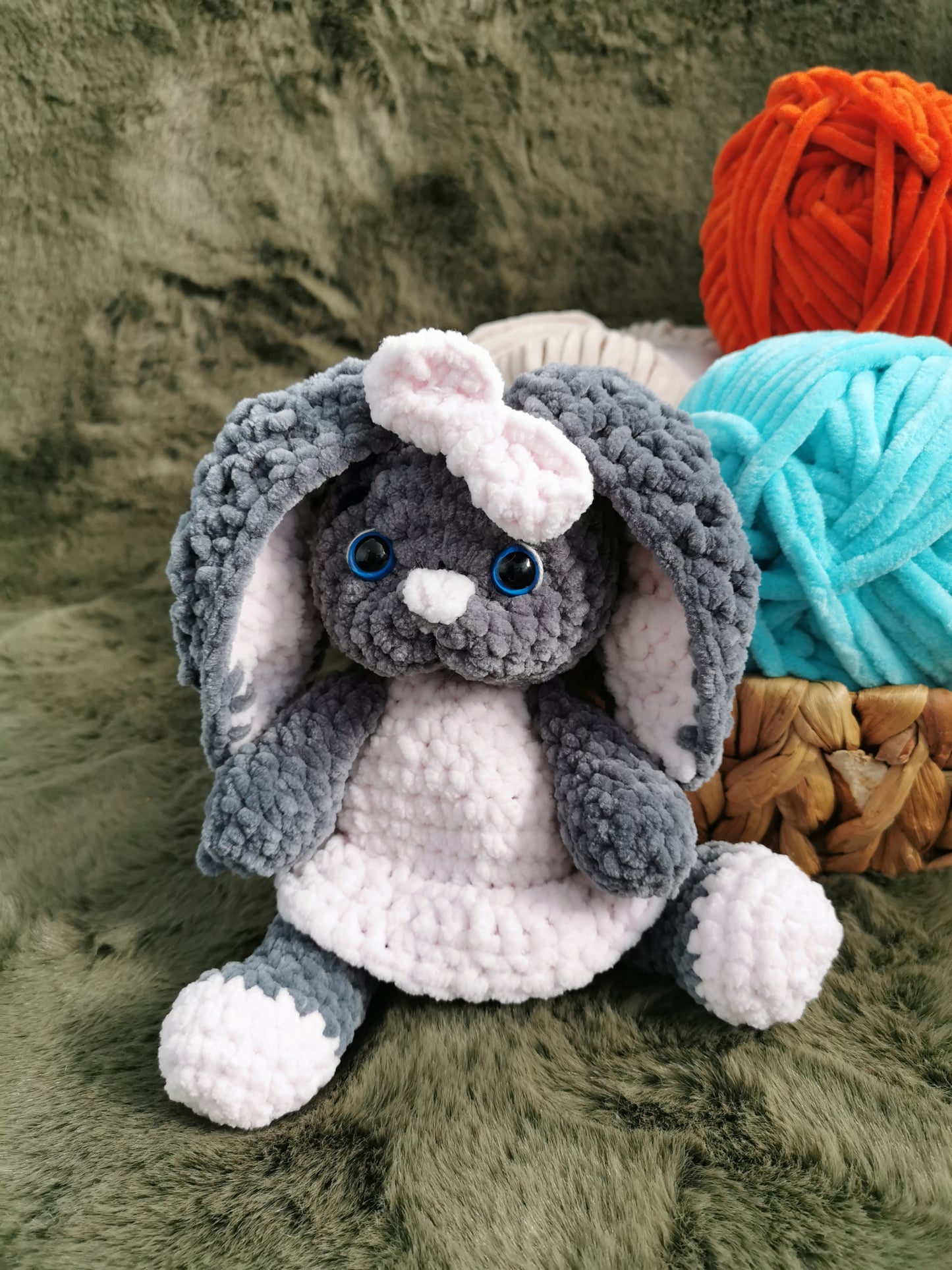 Handmade Amigurumi Plush Bunny Toy