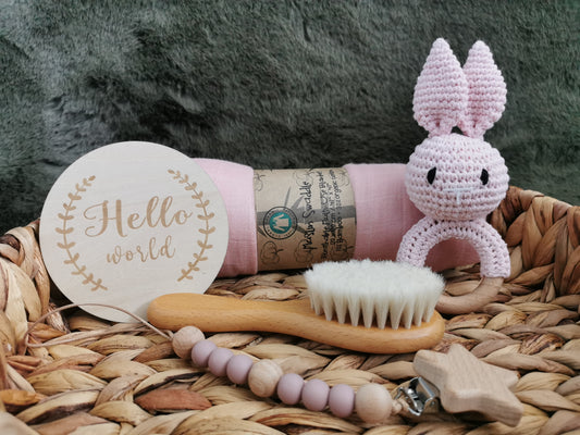 Baby Rattle Gift Set Hamper Bunny