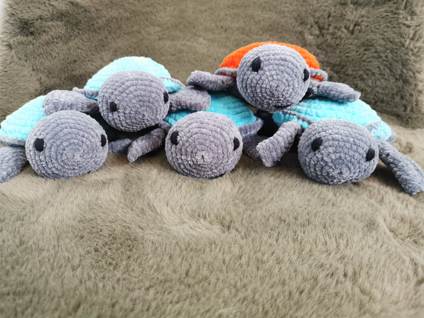 Handmade Amigurumi Plush Turtle Toy