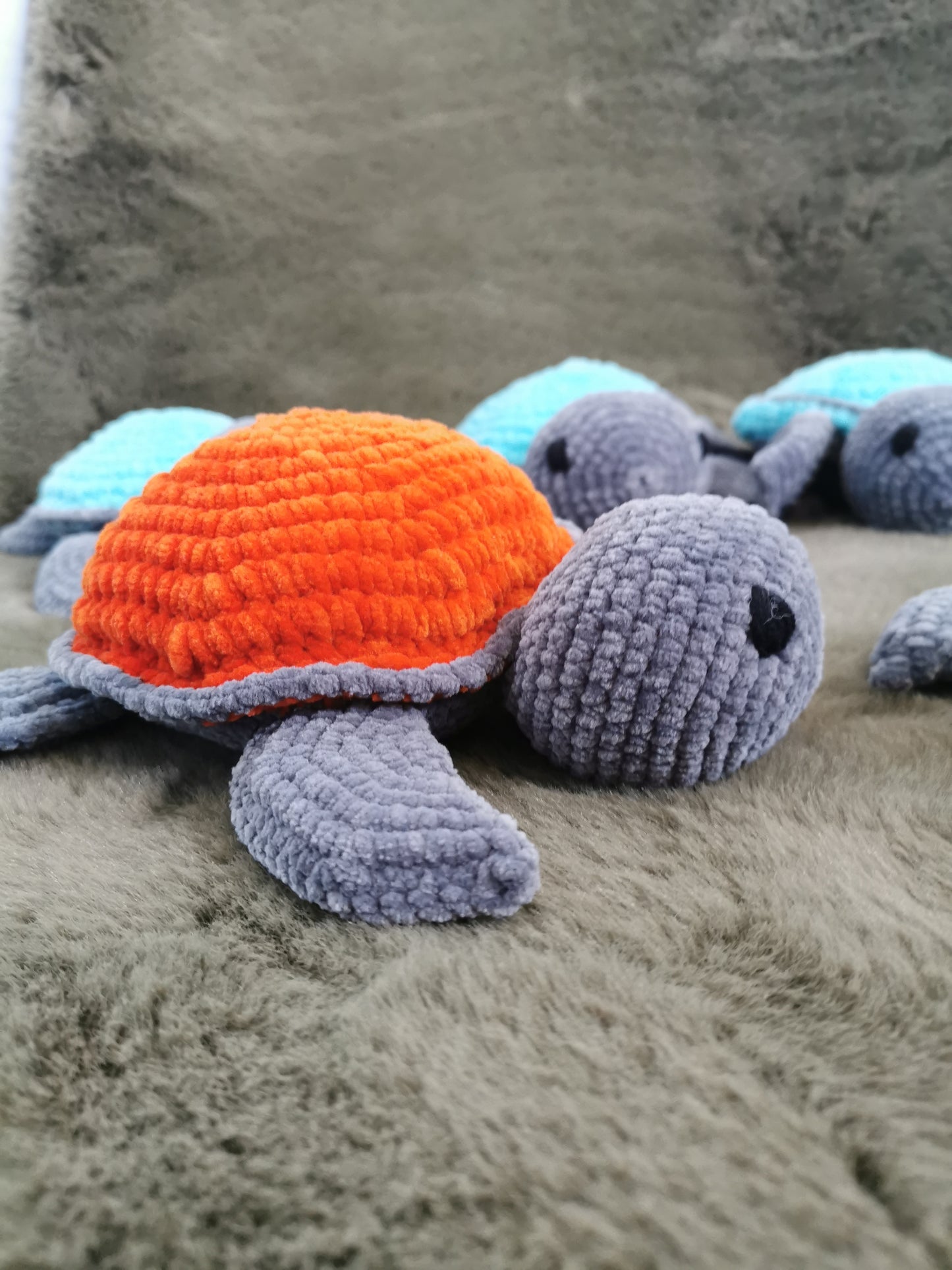 Handmade Amigurumi Plush Turtle Toy