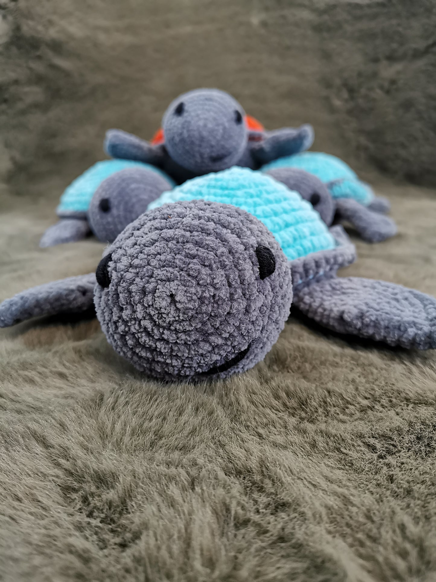 Handmade Amigurumi Plush Turtle Toy