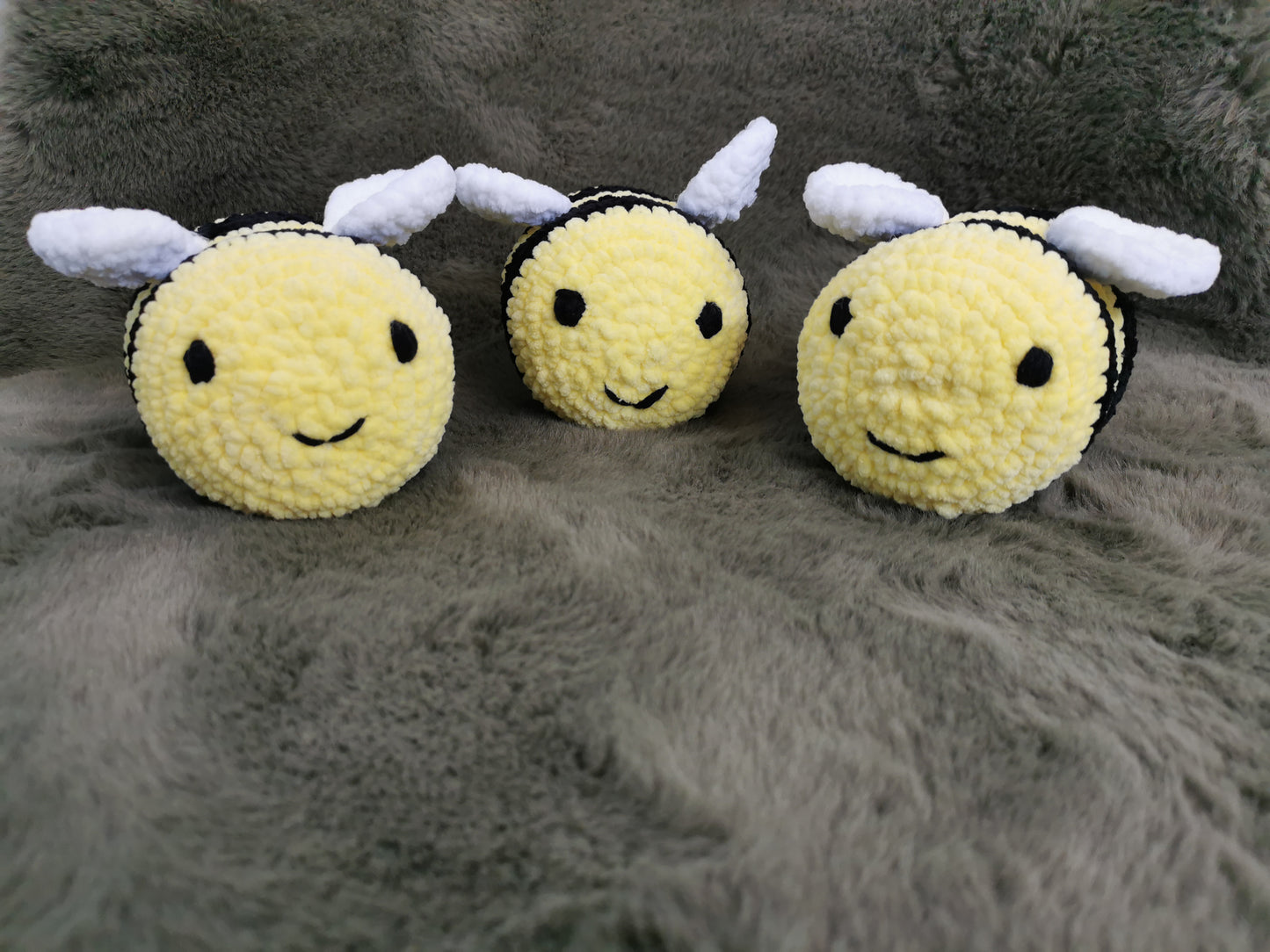 Handmade Amigurumi Plush Bumble Bee Toy