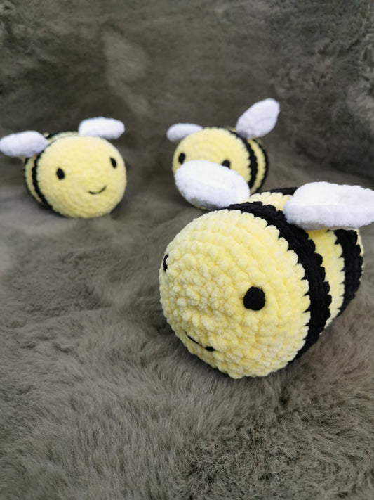 Handmade Amigurumi Plush Bumble Bee Toy