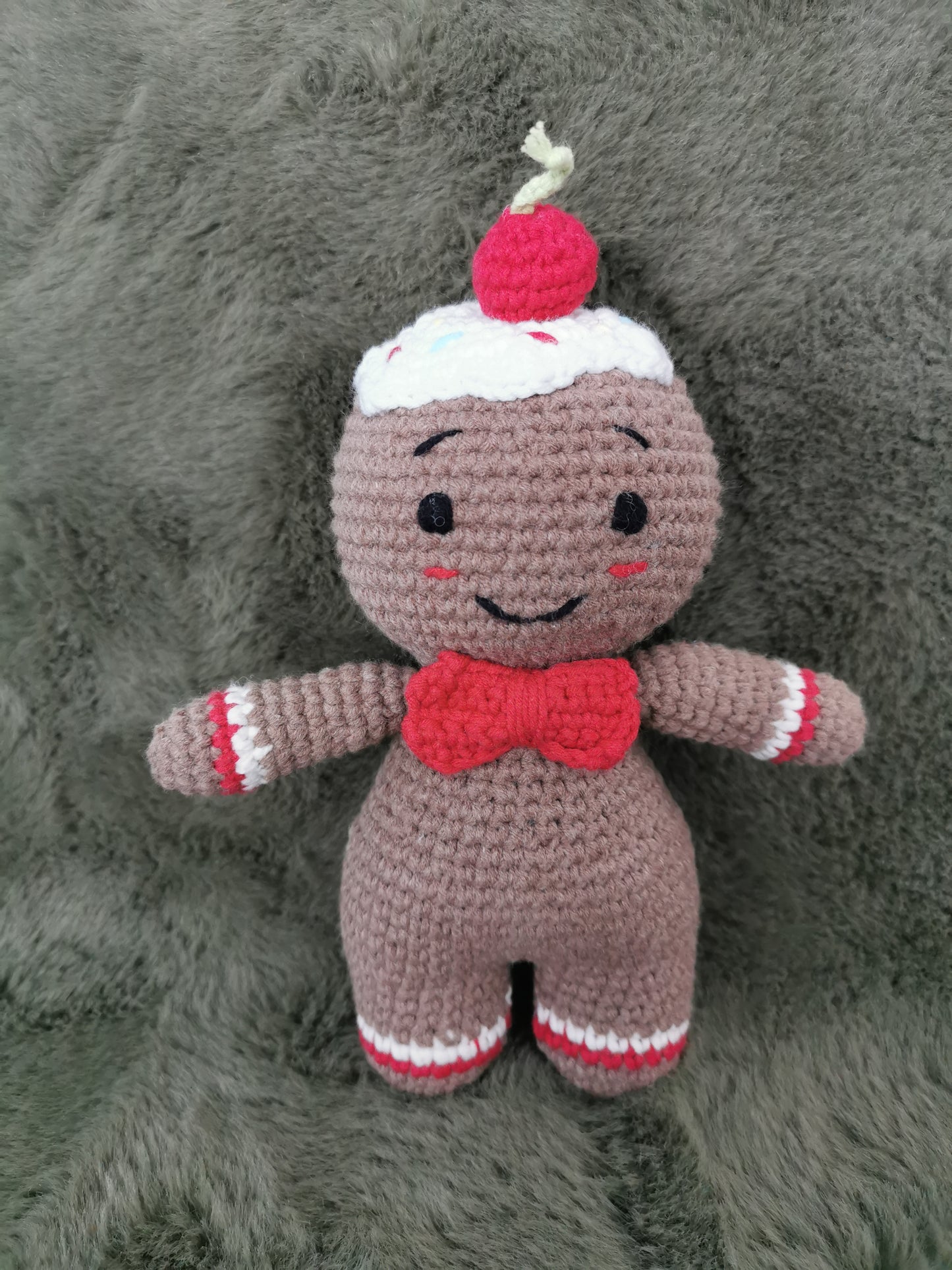 Handmade Amigurumi Gingerbread man