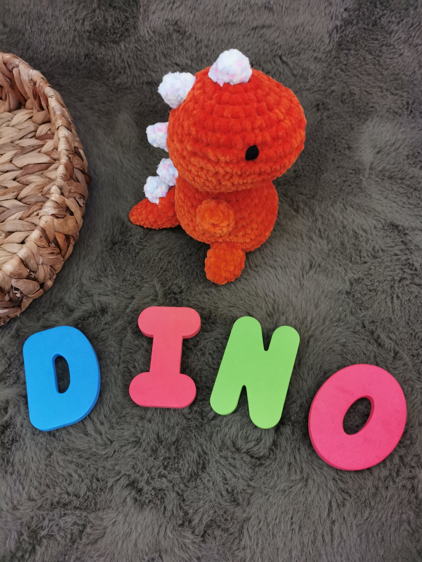 Handmade Amigurumi Plush T-Rex Dinosaur Toy