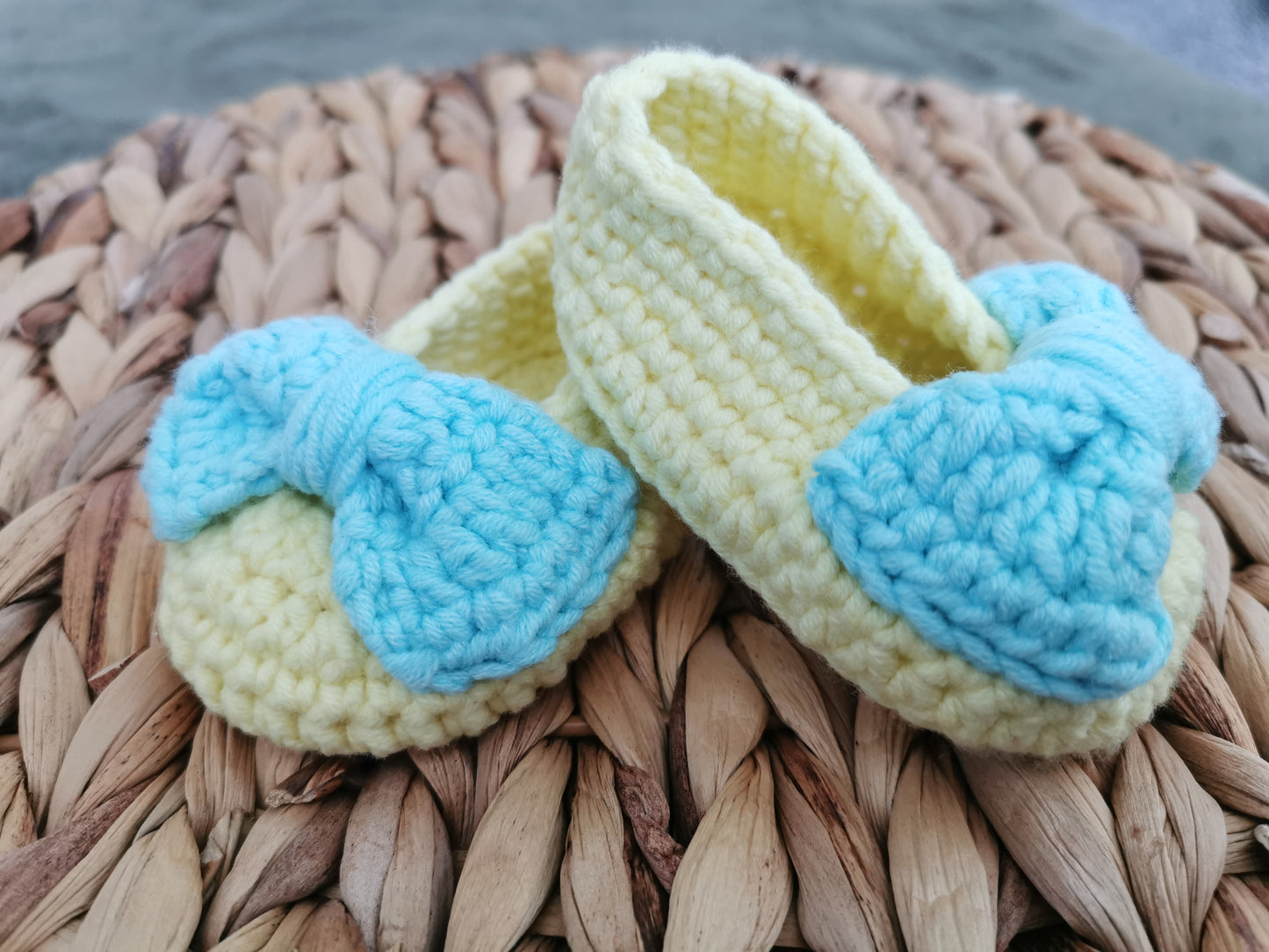 Handmade Crochet Baby Girl Shoes