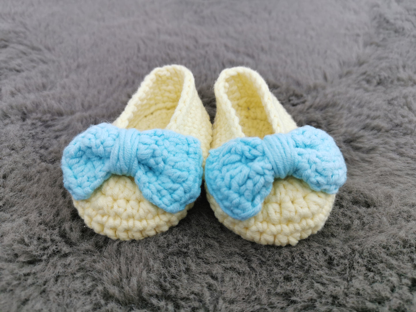 Handmade Crochet Baby Girl Shoes