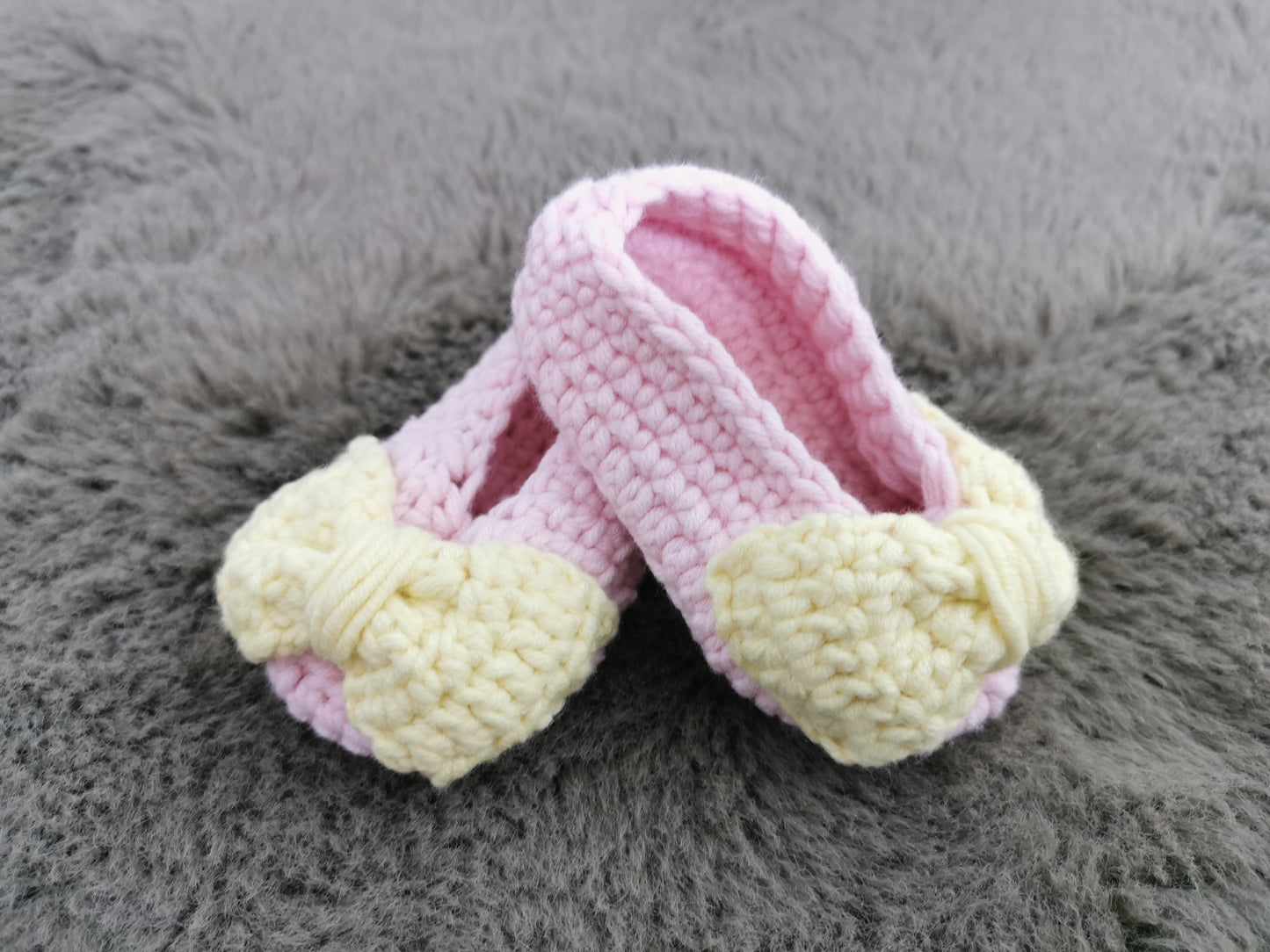 Handmade Crochet Baby Girl Shoes