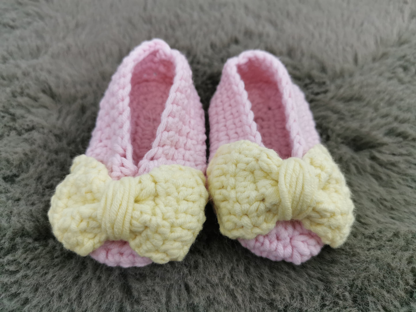 Handmade Crochet Baby Girl Shoes