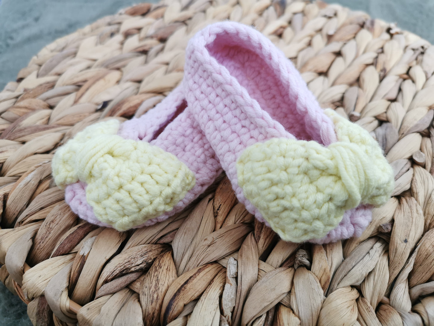 Handmade Crochet Baby Girl Shoes