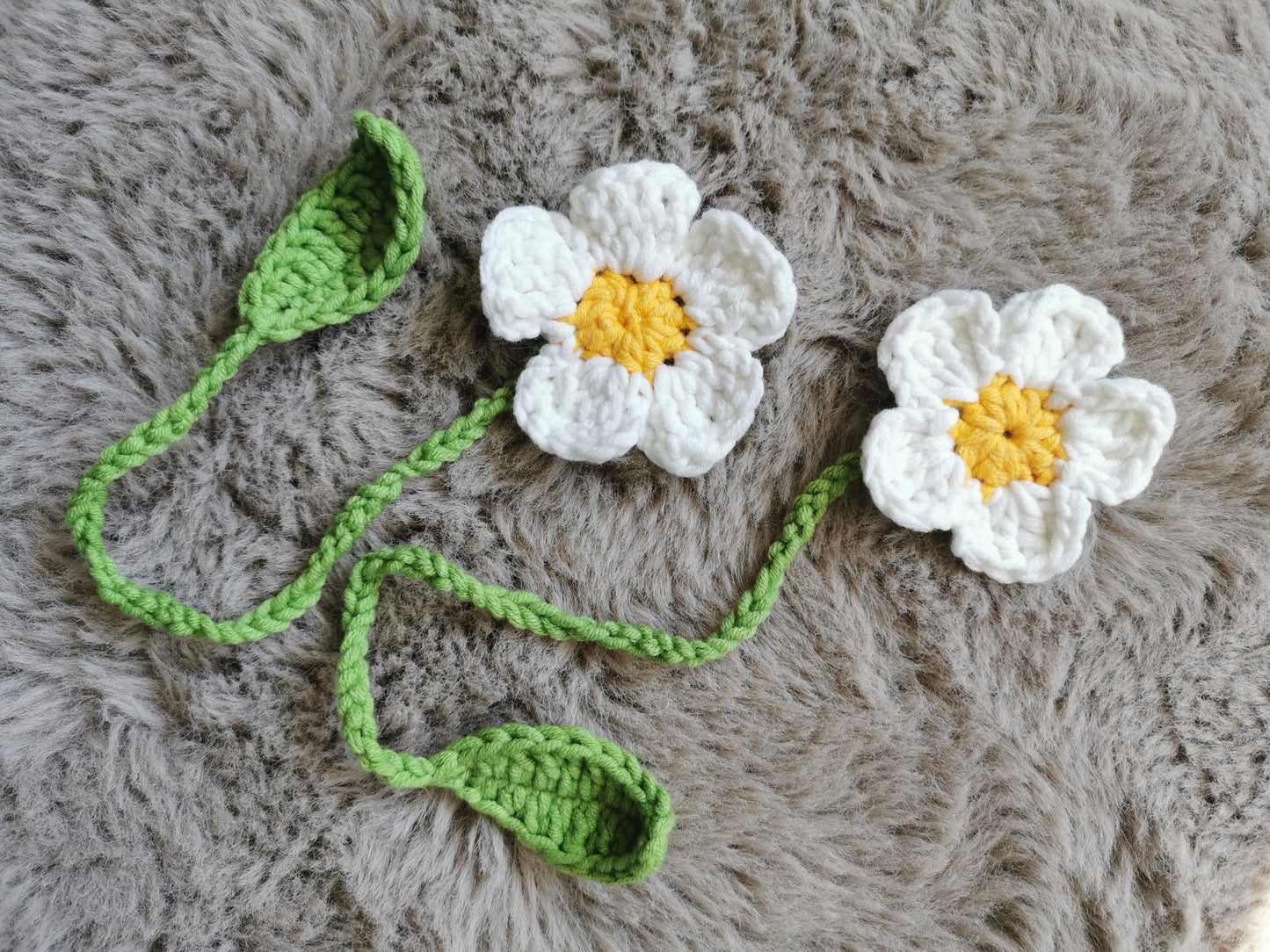 Handmade Crochet Flower Bookmark