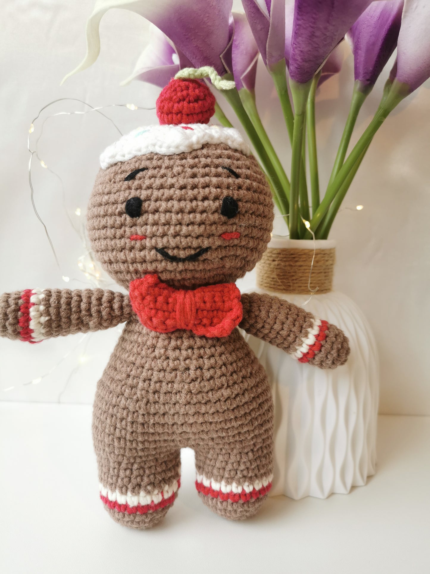 Handmade Amigurumi Gingerbread man